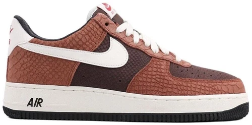 Nike Air Force 1 PRM Low Red Bark