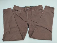 Democracy Ab Technology Chocolate Brown Ankle Skinny Pants Womens 10