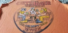 THE OUTRIGGER TAVERN 1976 TANK TOP KILLER 70S COLDEST BEER IN TOWN KEEP TRUCKIN