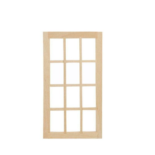 1:12 Dollhouse Diy Mini Door Window Blank Material Model Accessories Unpainted - Picture 10 of 12