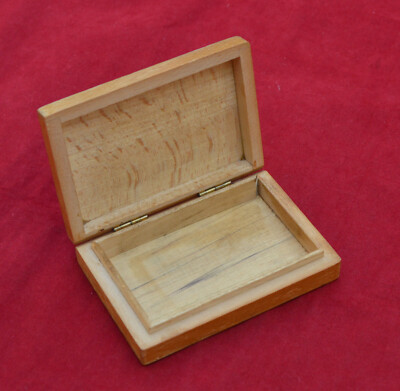 German WW2 Wehrmacht soldier Pocket Wood Cigarette Case Box War Relic