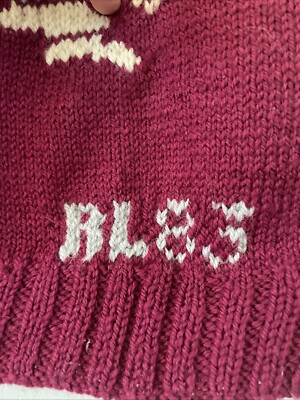 VINTAGE Ralph Lauren RL83 *GREAT BRITAIN* Hand Knit Family