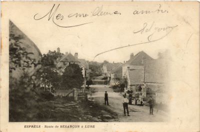 CPA AK ESPRELS - Route de Besancon a LURE (636791)