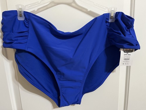 New! Women's Mid Rise Time And Tru Bikini Swimsuit Bathing Suit Bottoms, Size 3X