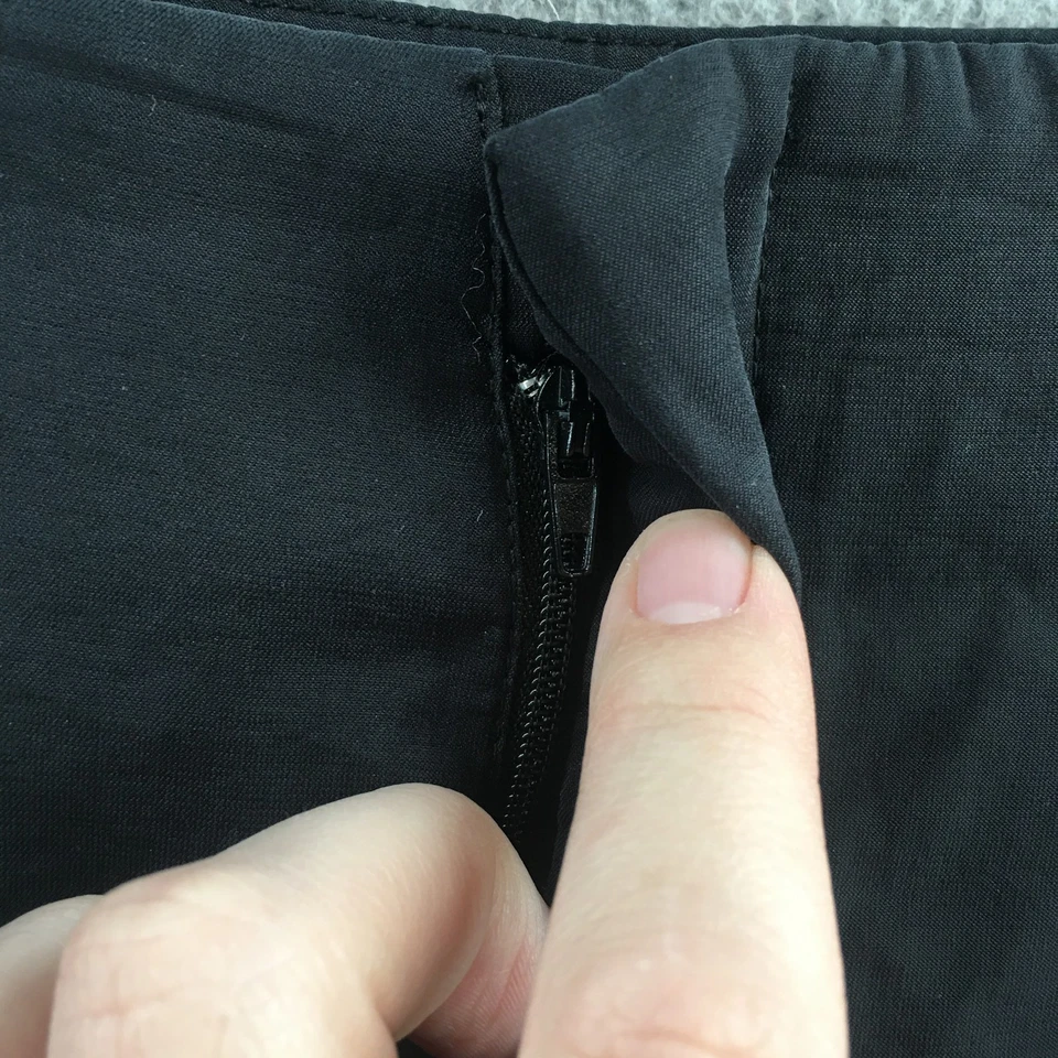 Pantalones Cortos Zara Para Mujer L Negros Cintura Alta Plisados Elegantes Tiro Alto Cremallera Mosca Informales Foto 3 de 4