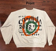 COACHELLA 2022 CPFM Puff Print Sweatshirt   Bone Color Small Authentic ..