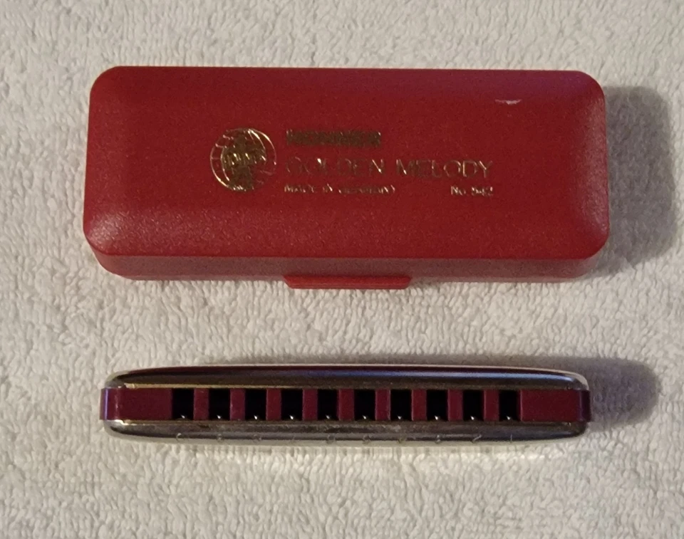 Instrumentos musicales Hohner Golden Melody No.542 llave armónica de D 10 agujeros Foto 3 de 4