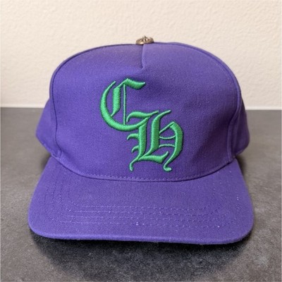 Chrome Hearts Purple/Green Embroidered Logo Snapback Baseball Cap Adjustable OS