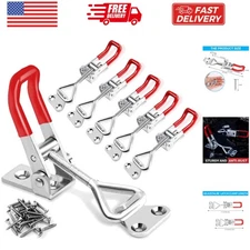 6 Pack Toggle Latch Clamp , Adjustable Latch, Smoker Clamps Heavy Duty Latche...