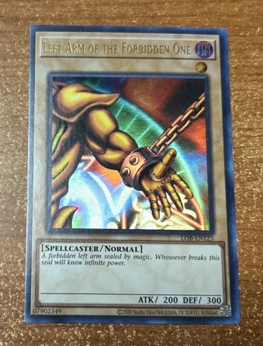Yu-Gi-Oh! TCG LEFT ARM OF THE FORBIDDEN ONE NM LOB-EN123