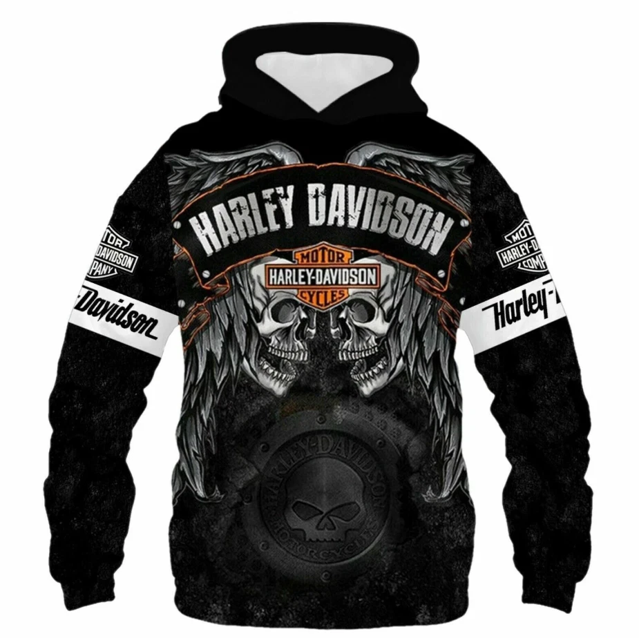 Haarleyy Davidson 3D Hoodie, Haarleyy Davidson Unisex Size Full Lightweight Hoodie