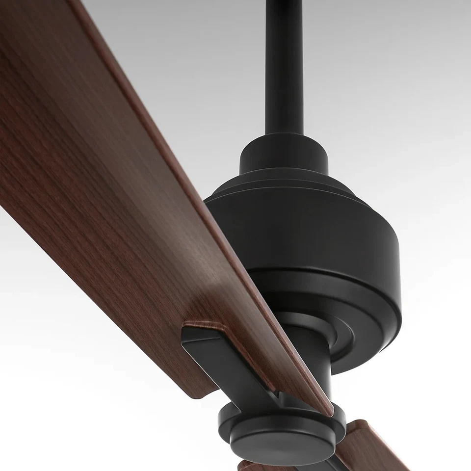 TWAIN 56" 2-Blade Damp Location Ceiling Fan MATTE BLACK NEW Quorum 30562-59 - Image 3 of 4