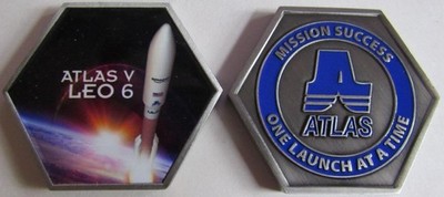 ATLAS V LEO-6 AMAZON LA-06 MISSION SPACE COIN ULA MISSION SUCCESS
