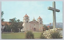 Postcard Mission Santa Barbara Santa Barbara California