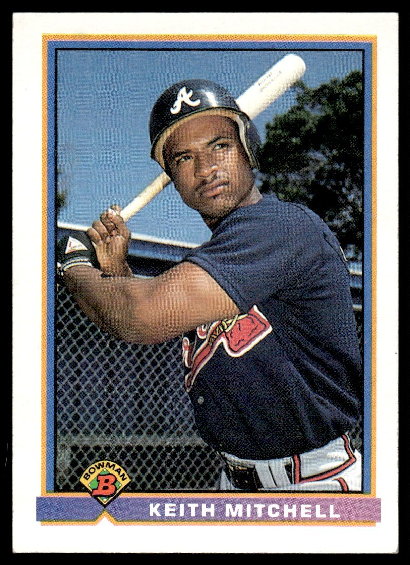 1991 Bowman Keith Mitchell Atlanta Braves #575 15063