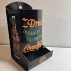 Coca Cola Match Book Holder Metal Drink Coke Bottle 5c Vtg Advertising Sign