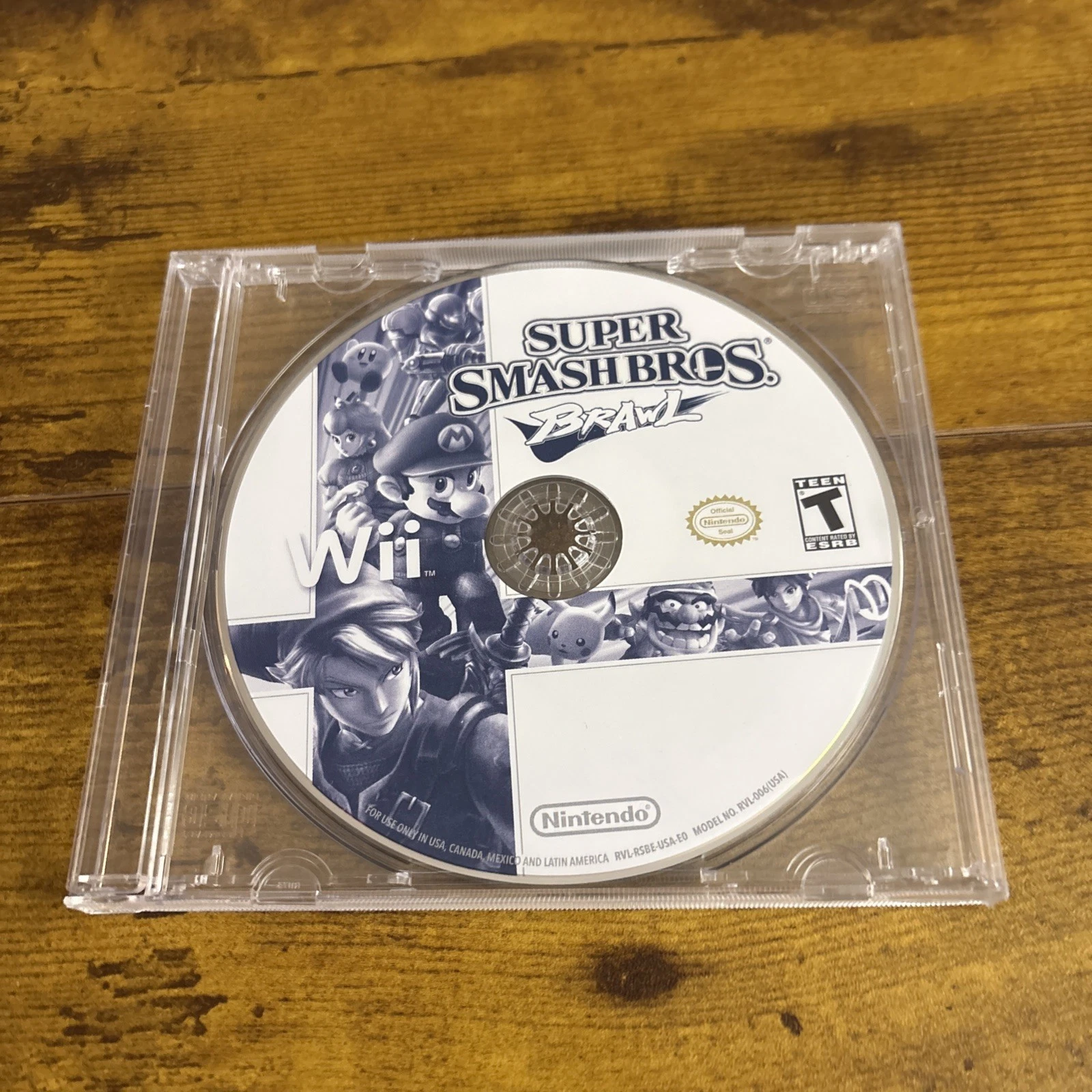 Super Smash Bros. Brawl (Nintendo Wii, 2008) Disc Only