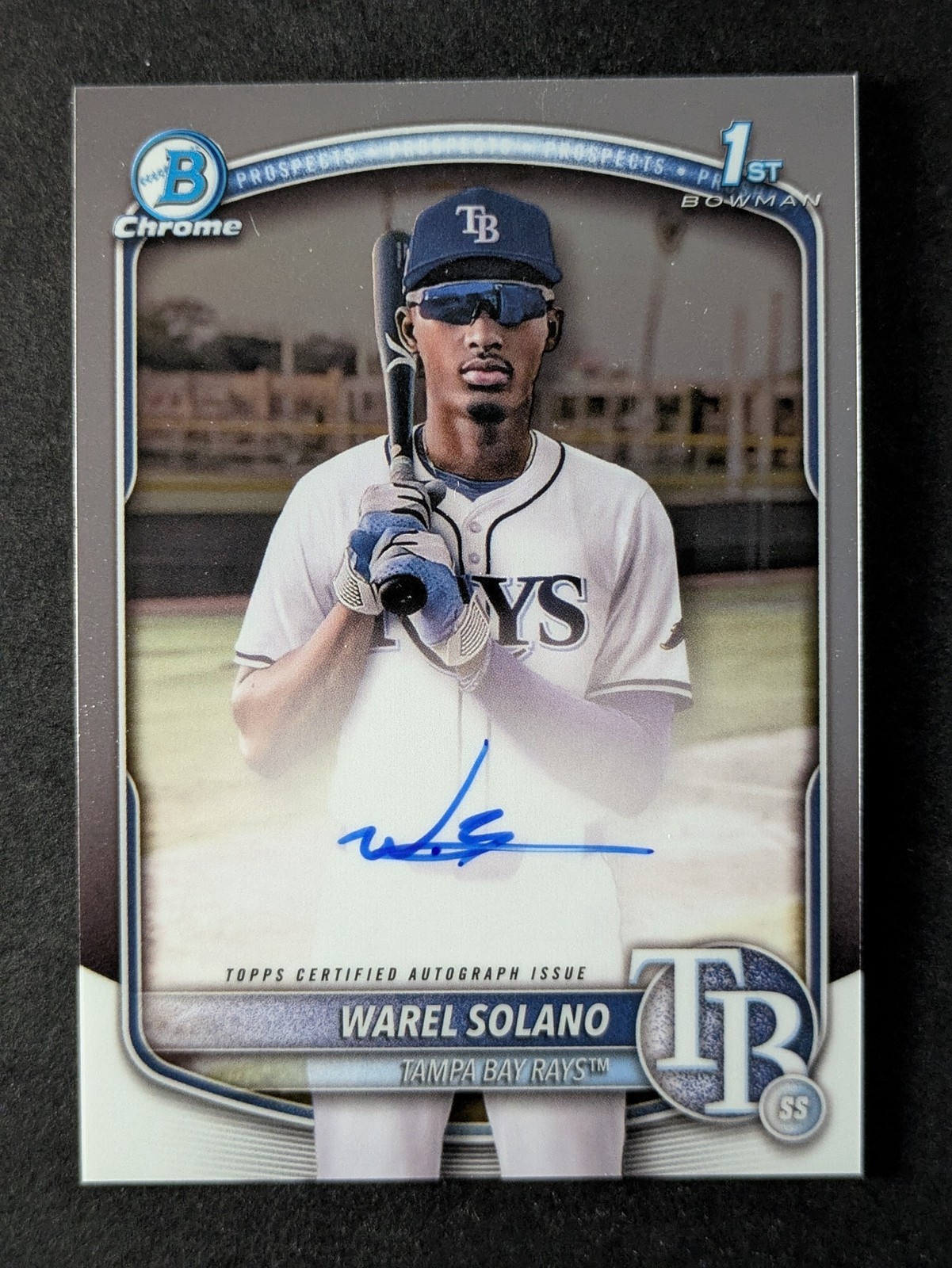 2025 Bowman Chrome WAREL SOLANO 1st Bowman On Card Auto Prospect #CPA-WS