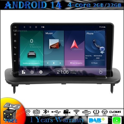 9''Android 14 Autoradio Carplay GPS SAT NAVI DAB For Volvo S40 C30 C70 2004-2013