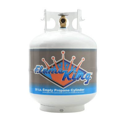 #ad Flame King 20LB Empty Steel Propane Tank LP Cylinder w Type1 OPD Valve $51.98