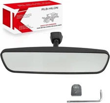 RLB-HILON 10.6” Rear View Mirror, Universal Fit Type, 10.6 inch, black 
