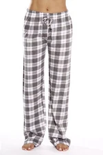 Just Love Women's Plaid Pajama Pants in 100% Cotton Jersey - Comfortable