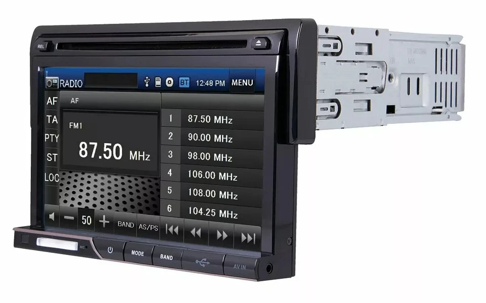 Power Acoustik PD-710B 7" LCD Single-DIN Bluetooth Hands Free Car Stereo NEW - Image 3 of 4