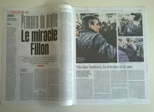 LIBERATION N°11041 première édition du 21/11/2016 - Primaire de droite - Picture 2 of 12