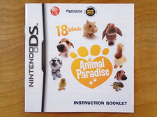 Animal Paradise Nintendo DS Manual Only  Instruction Booklet