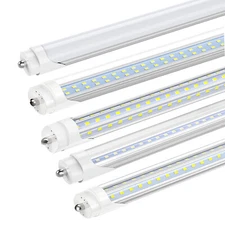 8FT T8 LED Tube Light Bulbs FA8 Single Pin 8 Foot LED Shop Lights 45W 72W 120W