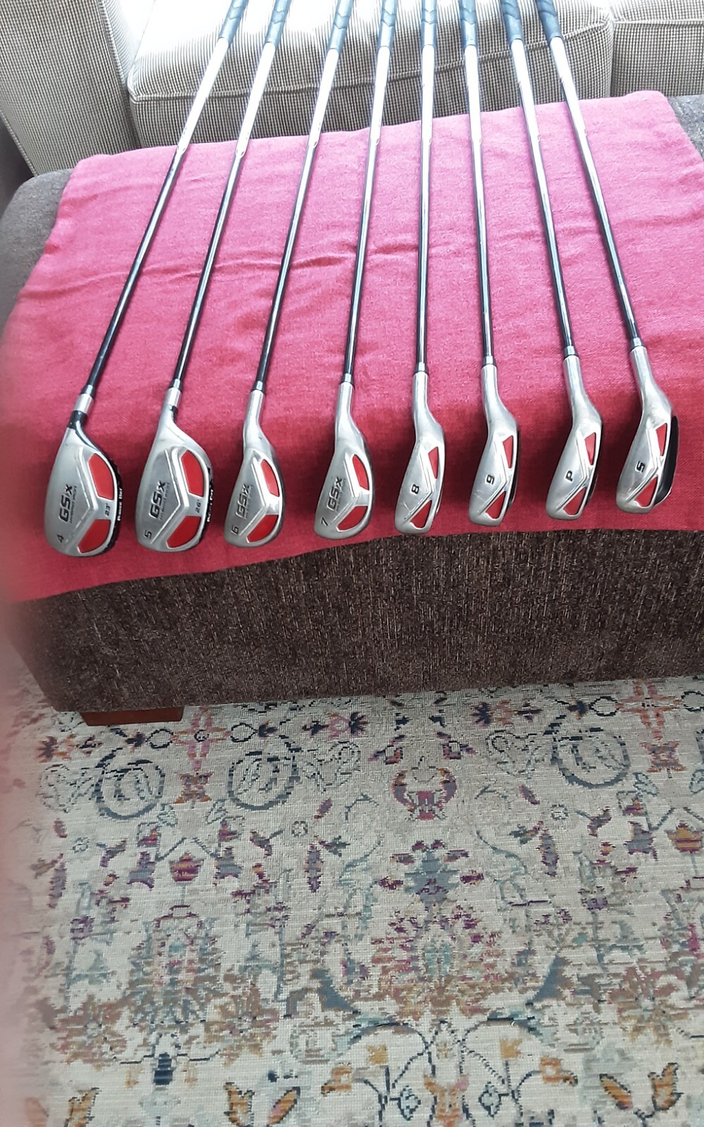 Powerbilt GSX Iron Hybrid Set, 4,5 Hybrids, 6,7,8,9,pw,sw Irons Senior