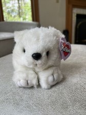 Swibco Puffkins Stuffed Plush Animal White Bear