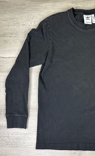 Adidas Long Sleeve Shirt Black Rainbow Graphic Logo Chest 39” Length 27” Mens M - Picture 9 of 18