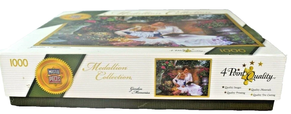 Colección Medallón Obras Maestras Recuerdos de Jardín por Sandra Kuck 1000 Piezas Foto 2 de 4