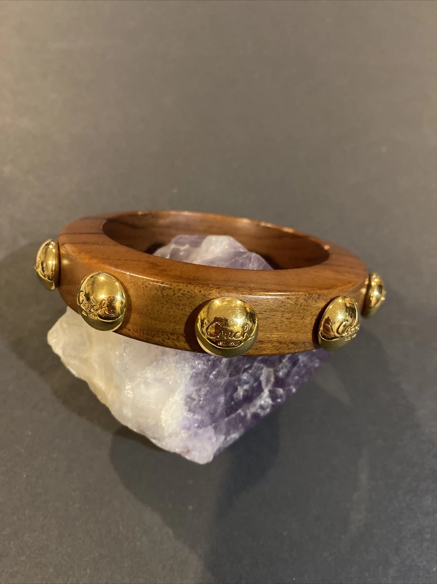 Coach gold bangle bracelet outlet