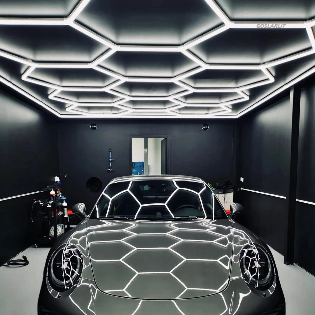 Hexagon garage light deals