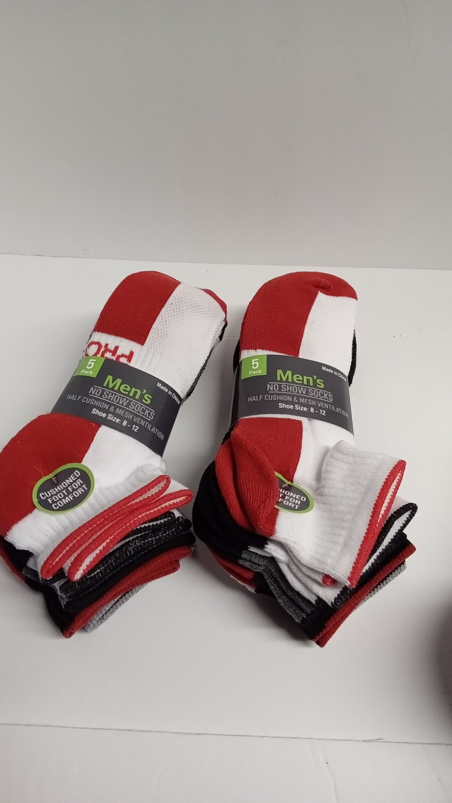10-Pack Men's No-Show Socks for Comfort & Style-image