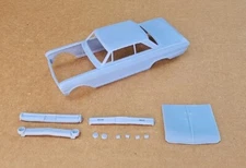 ABS-LIKE RESIN 3D PRINTED 1/25 1965 CHEVY II NOVA BODY WITH SEPARATED HOOD