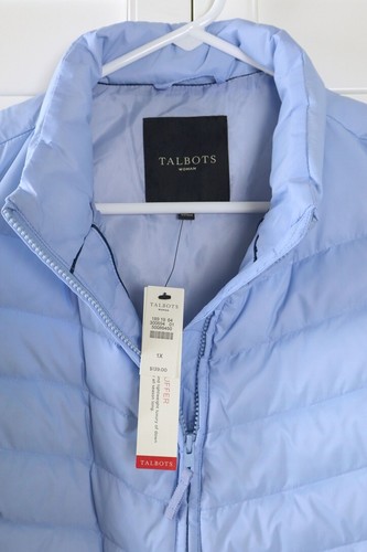 TALBOTS Woman NWT $139 The Puffer Down Feather Quilted Vest Jacket Top Size 1X - Picture 6 of 6