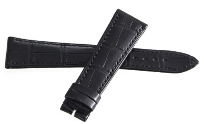 Breguet 21mm x 16mm Black Alligator Leather Watch Band Strap IOD