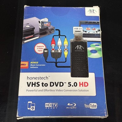 Honestech VHS to DVD 5.0 HD Powerful & Effortless Conversion Solution SHIPS FREE