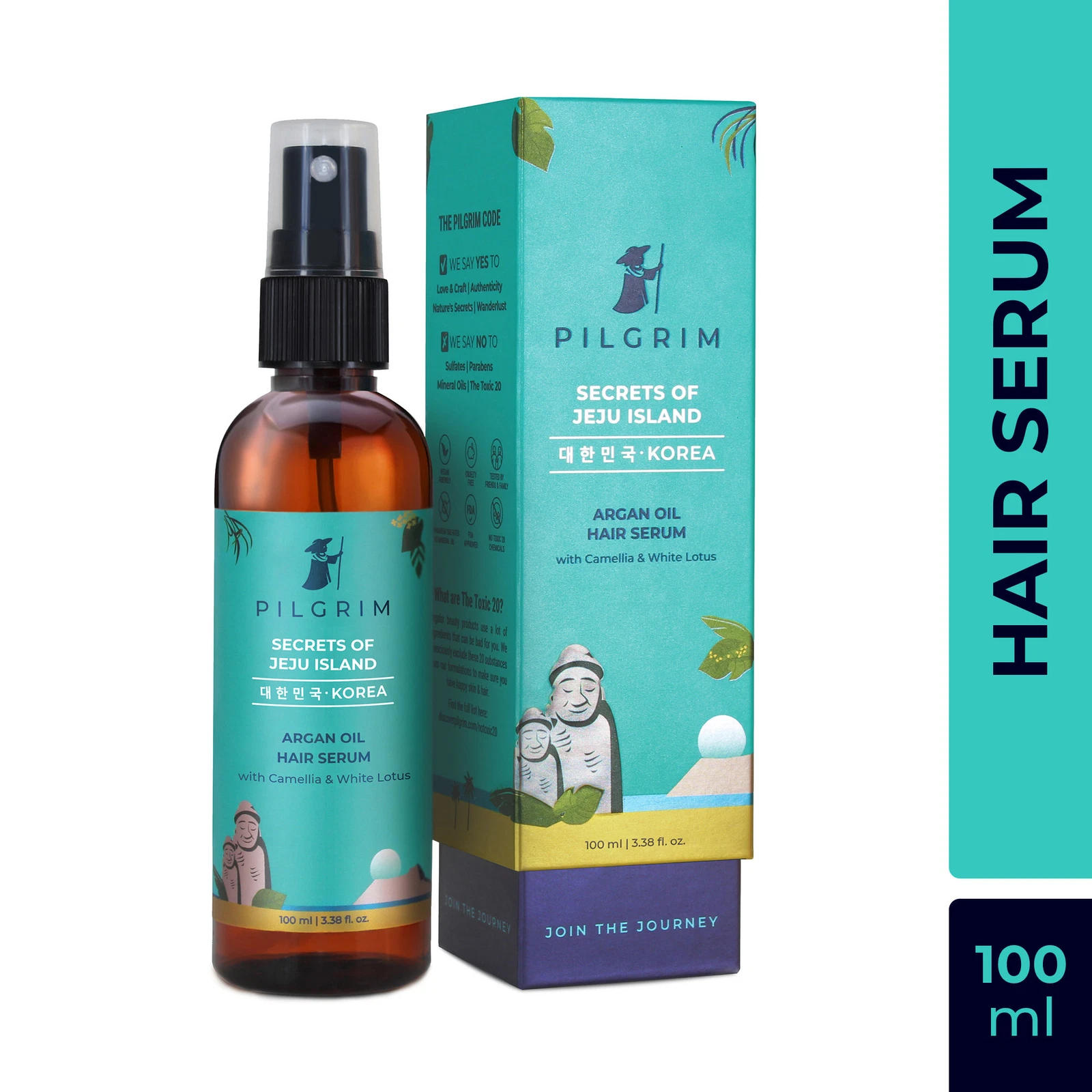 Pilgrim Argan Oil Hair Serum with Camellia & White Lotus 100ml