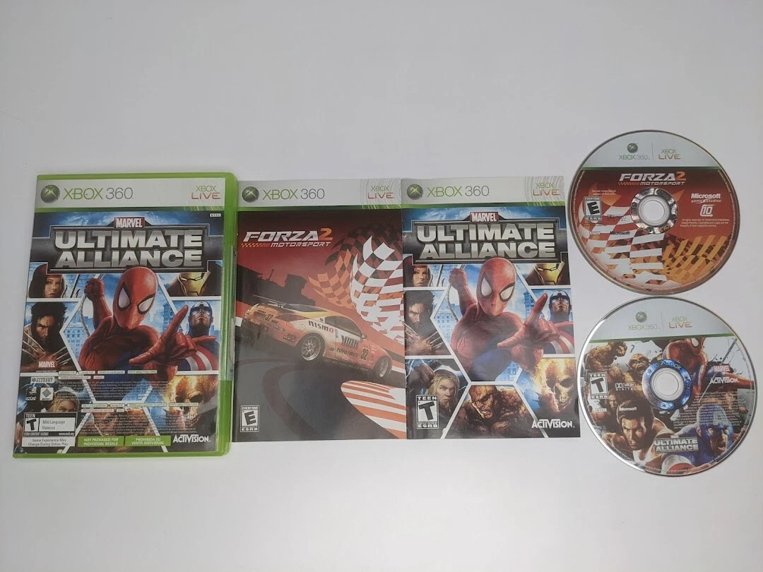 Marvel Ultimate Alliance Forza 2 Xbox 360 Complete TESTED