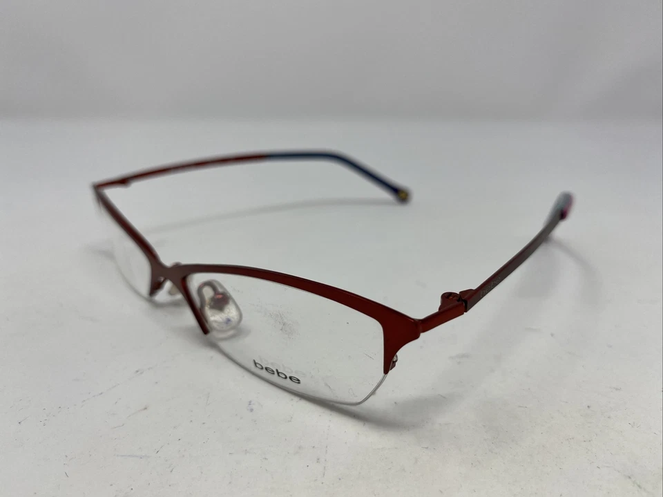 Marco de gafas Bebe Bunny Fire 54-16-135 rojo escarlata de metal medio borde y 334 Foto 2 de 4