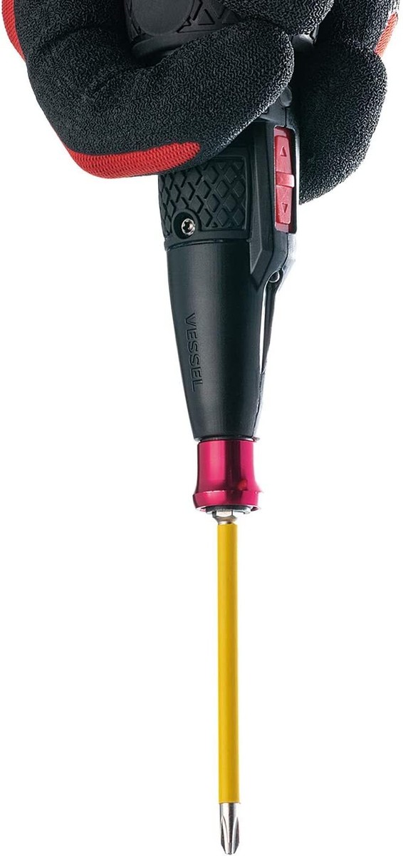 Vessel Electric Ball Grip Screwdriver with 5 Bits 220 USB-5 From
