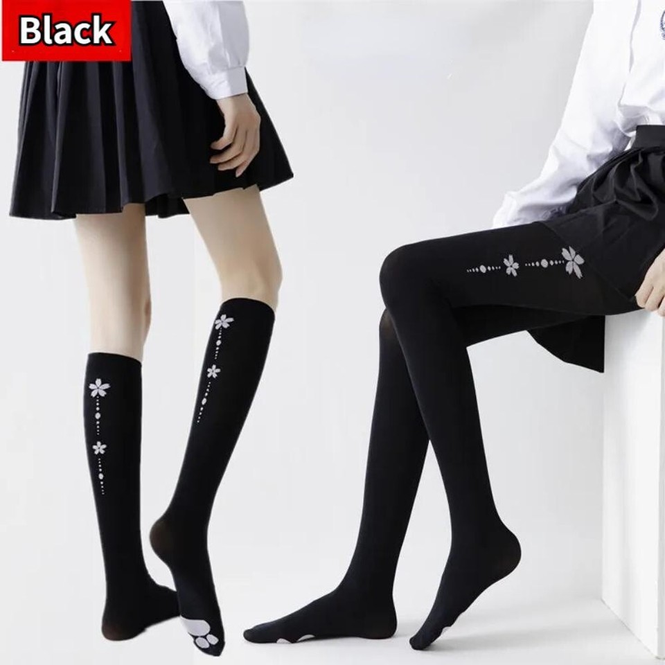 1 Paire Lolita Filles Chat Paw Bas Collants Chaussettes Sakura Doux Mignon