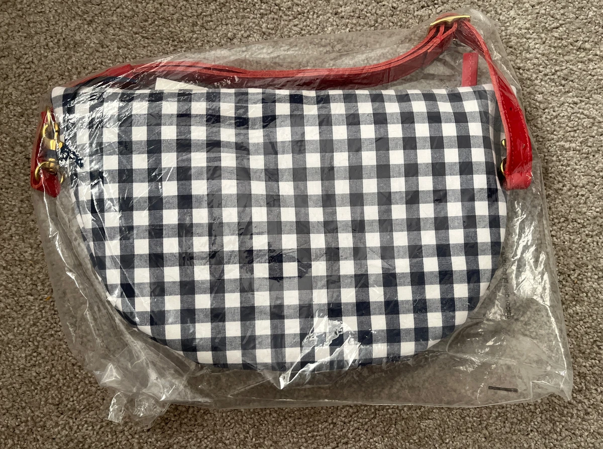 HTH x Clare V. MINI GINGHAM - Denim Tote Bag