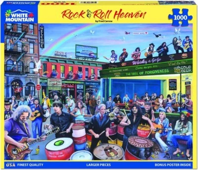 White Mountain Rock 'n' Roll Heaven 1000 Teile Puzzle 760 mm x 610 mm