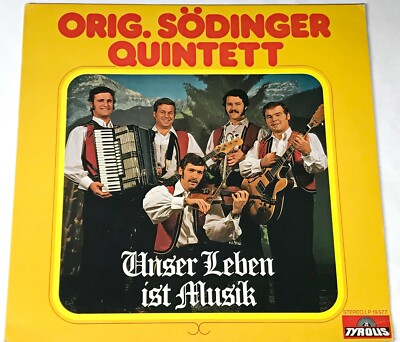 SODINGER QUINTETT OBERKRAINER POLKA LP 19577 RECORD ''UNSER LEBEN IST MUSIK''