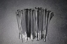 100 PACK 6 INCH ZIP TIES NYLON BLACK 40 LBS UV WEATHER RESISTANT WIRE CABLE BCT6